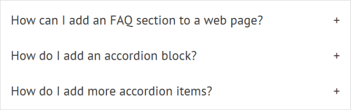 Accordion Block